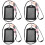 4 Sets Id Card Holder With Lanyard For Bus Work Cards 7