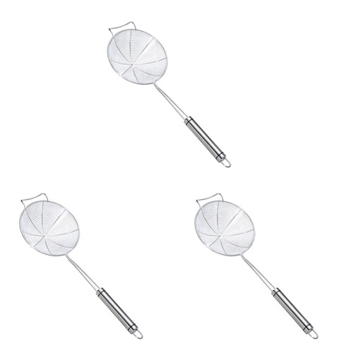 3Pcs Stainless Steel Skimmer Spoon With Long Handle And Hook 1