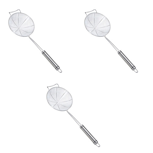 3Pcs Stainless Steel Skimmer Spoon With Long Handle And Hook 2