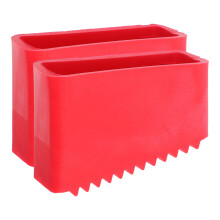 4St Ladderpoot Beschermhoezen Rood Milieuvriendelijk Rubber Antislip