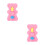 2 Sets Practical Baby Bath Mat Newborn Bathtub Sponge Pad 9