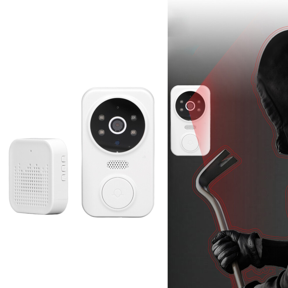 1080P Wifi Video Doorbell With Night Vision, 80 Lens, 800Mah Battery 3521352029534