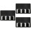 3 Pcs Wall Mounted Hair Clipper Storage Rack Multifunctional Shelf 6