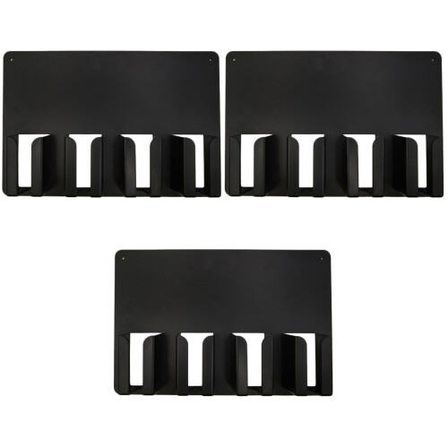 3 Pcs Wall Mounted Hair Clipper Storage Rack Multifunctional Shelf 2