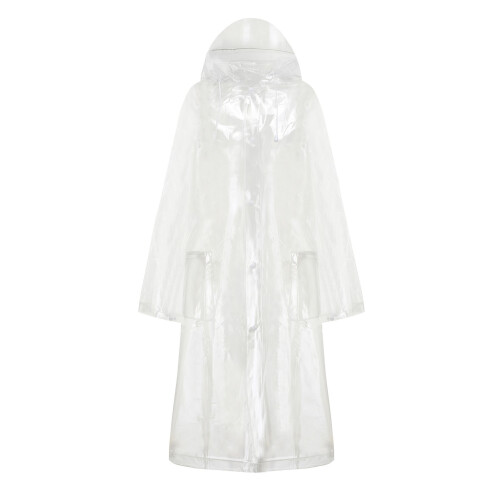 (Transparent Backpack Style M) Raincoat Transparent Foldable Wear Resistant Backpack Style M