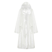 (Transparent Backpack Style L) Raincoat Transparent Foldable Wear Resistant Backpack Style M