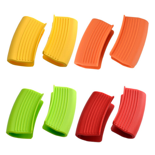 8 Pairs Silicone Pot Handle Clips Thermal Insulation Kitchen Tool