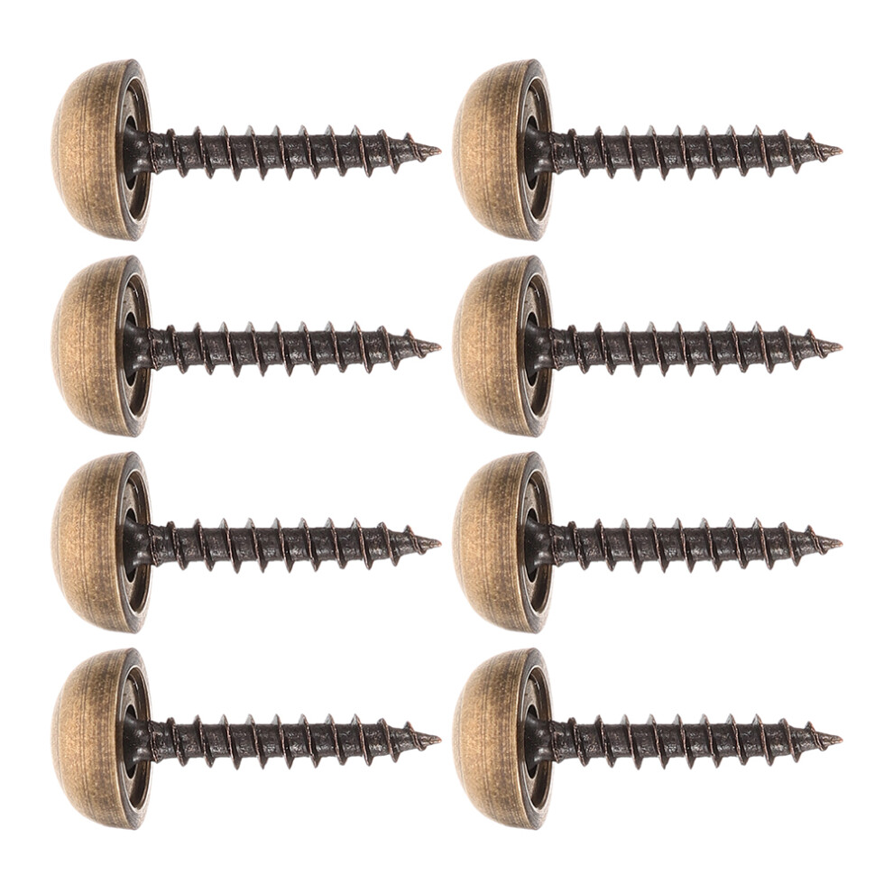 40 Pcs Mirror Screws Brass Decorative Caps Fasteners For Arts Crafts 033787689021