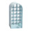 (Blue) 18-Space Lipstick Rack Castle Mold Dustproof ABS Blue 1
