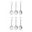 6 Pcs Slotted Serving Spoon Reusable Stainless Steel Buffet Scoop 8