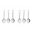 6 Pcs Slotted Serving Spoon Reusable Stainless Steel Buffet Scoop 6