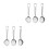 6 Pcs Slotted Serving Spoon Reusable Stainless Steel Buffet Scoop 9