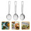 6 Pcs Slotted Serving Spoon Reusable Stainless Steel Buffet Scoop 11