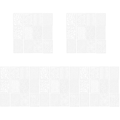 60 Pcs Diy Painting Stencils Templates Plastic Drawing Tools 1