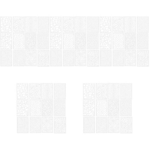 60 Pcs Diy Painting Stencils Templates Plastic Drawing Tools 2