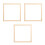 3Pcs Diy Canvas Stretcher Bars 40X40Cm Solid Wood Frame With Nails 4
