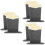 6 Pcs Plush Eyeglasses Holder Display Stand 8