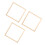 3Pcs Diy Canvas Stretcher Bars 40X40Cm Solid Wood Frame With Nails 7