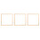 3Pcs Diy Canvas Stretcher Bars 40X40Cm Solid Wood Frame With Nails 10