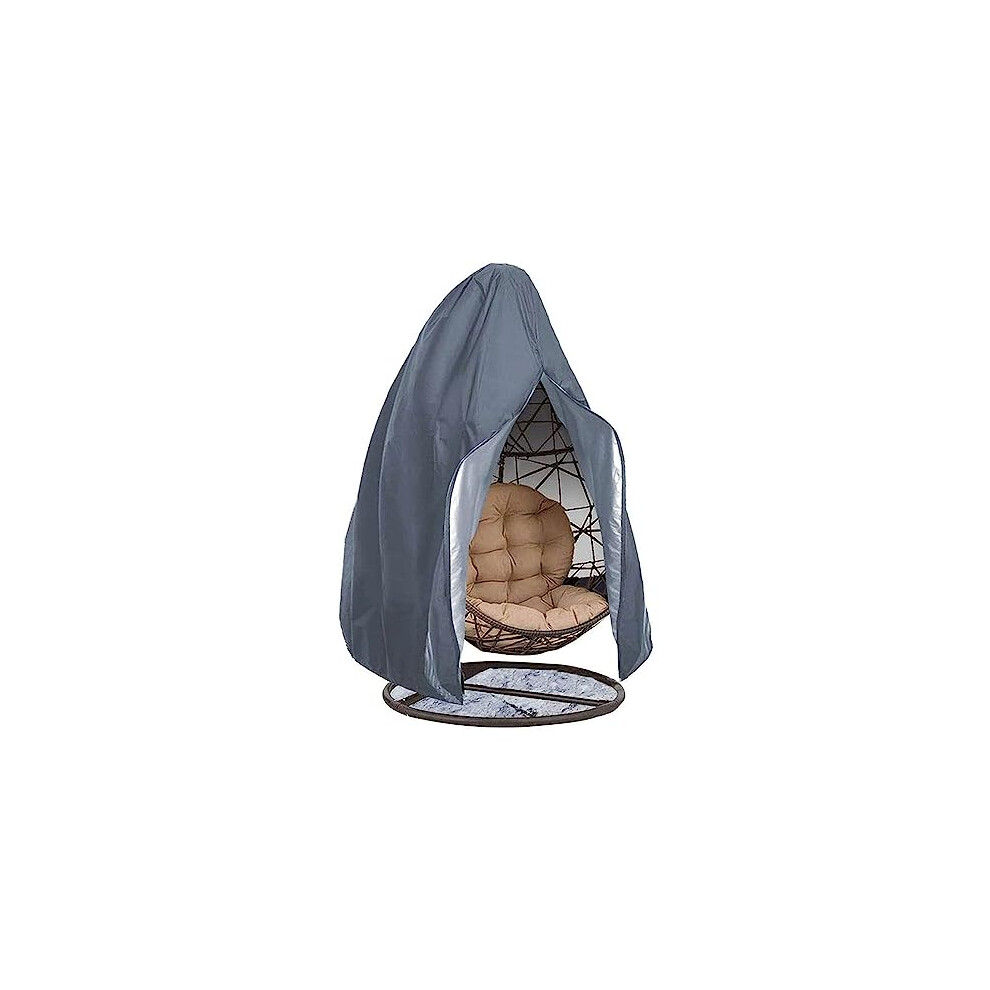 Waterproof Oxford Fabric Hanging Chair Cover 231x200cm Grey Outdoor Swing Chair Protector for Lounge and Rocking Chairs