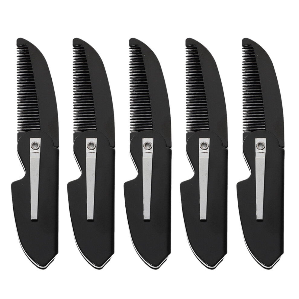 Totority Unisex 20 Pcs Folding Beard Comb Portable Fine Toothed For Hair And Mustache