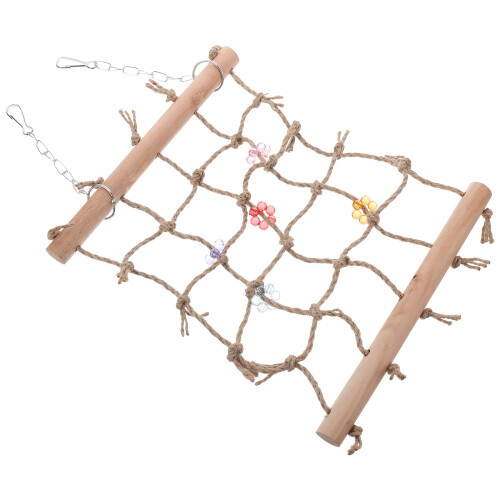 3Pcs Bird Cage Climbing Net Ladder Parrot Chew Toy