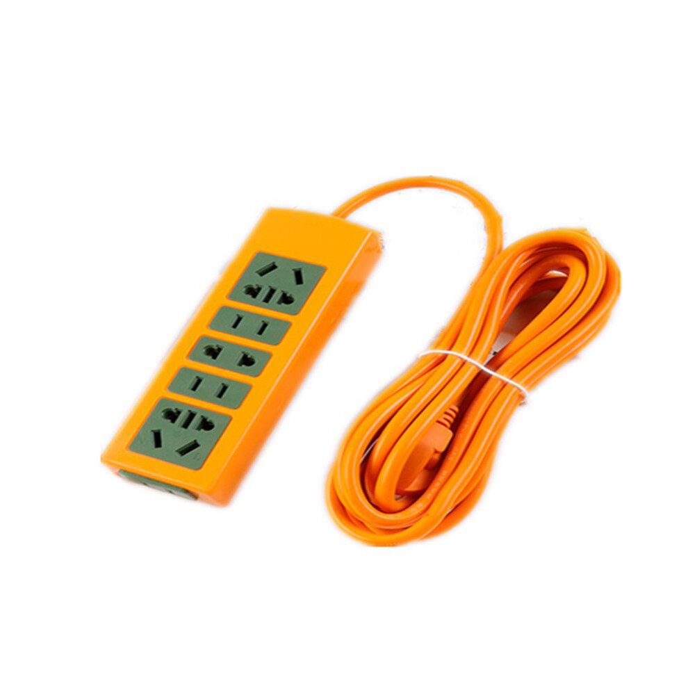 (3 Meters 18 Holes Green Yellow Thick Wires) Power Strip Surge Protector 3M 18 Holes Green Yellow 685922800886