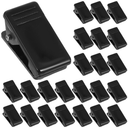 200 Pcs Self Adhesive Plastic Spring Clips For Badge Holders 2