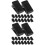 200 Pcs Self Adhesive Plastic Spring Clips For Badge Holders 7
