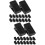 200 Pcs Self Adhesive Plastic Spring Clips For Badge Holders 9