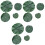 3 Sets Of 8Pcs Artificial Lotus Leaf Eva Stage Props Green 3