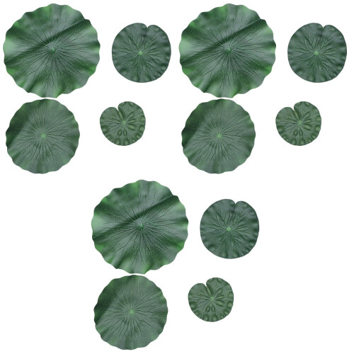 3 Sets Of 8Pcs Artificial Lotus Leaf Eva Stage Props Green 2