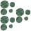 3 Sets Of 8Pcs Artificial Lotus Leaf Eva Stage Props Green 7