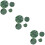 3 Sets Of 8Pcs Artificial Lotus Leaf Eva Stage Props Green 9