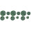 3 Sets Of 8Pcs Artificial Lotus Leaf Eva Stage Props Green 4