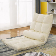 (White) Tatami Sofa Folding Chair Bedroom Balcony Small Cushion White