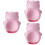 3 Pcs Snack Bowl With Phone Holder Bear Shape Pink 6