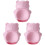 3 Pcs Snack Bowl With Phone Holder Bear Shape Pink 2