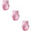 3 Pcs Snack Bowl With Phone Holder Bear Shape Pink 9