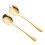 6 Pcs Stainless Steel Serving Spoons For Fruit Salad And Fork 11