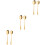 6 Pcs Stainless Steel Serving Spoons For Fruit Salad And Fork 5