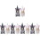 10 Pcs Easter Bunny Gnome Doll Scandinavian Home Decor Rabbit 7
