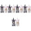 10 Pcs Easter Bunny Gnome Doll Scandinavian Home Decor Rabbit 6