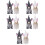 10 Pcs Easter Bunny Gnome Doll Scandinavian Home Decor Rabbit 9