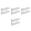 8 Pcs Clear Wall Mounted Spice Racks Floating Kitchen Bathroom Organizer 9