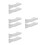 8 Pcs Clear Wall Mounted Spice Racks Floating Kitchen Bathroom Organizer 7