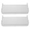 8 Pcs Clear Wall Mounted Spice Racks Floating Kitchen Bathroom Organizer 3