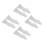 8 Pcs Clear Wall Mounted Spice Racks Floating Kitchen Bathroom Organizer 8