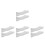 8 Pcs Clear Wall Mounted Spice Racks Floating Kitchen Bathroom Organizer 5
