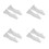 8 Pcs Clear Wall Mounted Spice Racks Floating Kitchen Bathroom Organizer 4